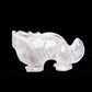 6.5" Clear Quartz Carved Dragon Figurine Realistic Crystal Healing Quartz Decor