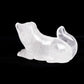 5.5" Clear Quartz Carved Dog Figurine Realistic Crystal Healing Quartz Decor