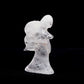 5" Clear Quartz Carved Fairy Statue Crystal Healing Quartz Decor