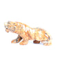 5.5" Crazy Lace Agate Crystal Tiger Figurine Realistic Healing Quartz Decor