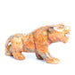 5.5" Crazy Lace Agate Crystal Tiger Figurine Realistic Healing Quartz Decor