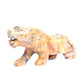5.5" Crazy Lace Agate Crystal Tiger Figurine Realistic Healing Quartz Decor