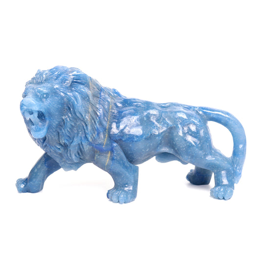 crystal lion figurine