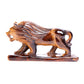 5" Tigers Eyes Stone Carved Lion Figurine Realistic Crystal Healing Quartz Decor