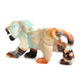 6" Amazonite Carved leopard Figurine Realistic Crystal Healing Quartz Decor