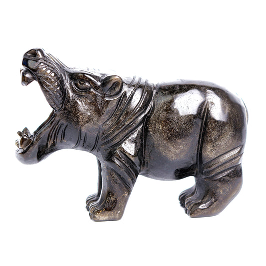 obsidian crystal hippo