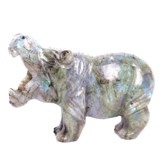 labradorite crystal hippo