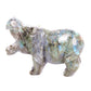 4" Labradorite Carved Hippo Figurine Realistic Crystal Healing Quartz Decor