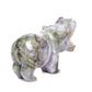 4" Labradorite Carved Hippo Figurine Realistic Crystal Healing Quartz Decor