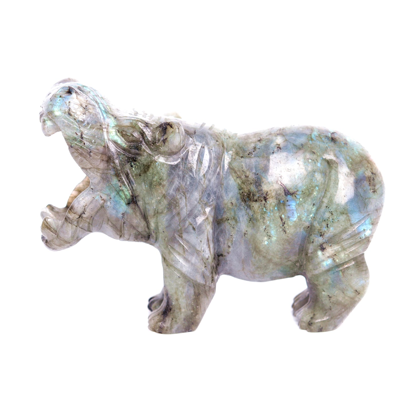 crystal hippo figurine