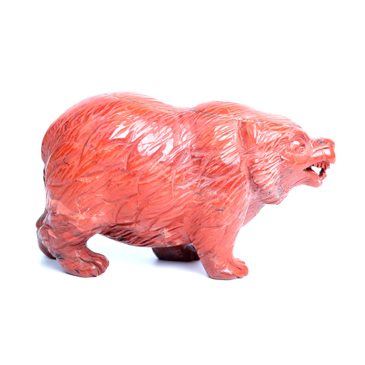 red jasper crystal bear