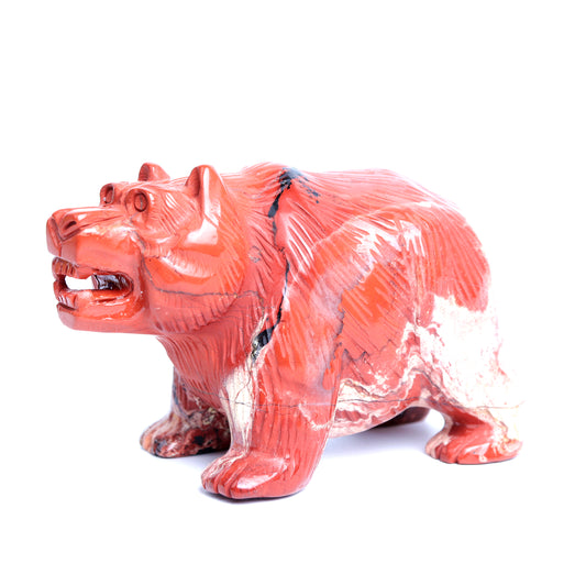 red jasper crystal bear