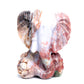 5" Ocean Jasper Carved Elephant Figurine Realistic Crystal Healing Quartz Decor