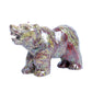 4.5" Dragon Bloodstone Carved Bear Figurine Realistic Crystal Healing Quartz Decor