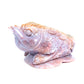 4.5" Ocean Jasper Carved Money Toad Statue Realistic Crystal Healing Quartz Decor