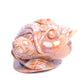 4" Ocean Jasper Carved Money Toad Figurine Realistic Crystal Healing Quartz Decor