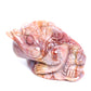 4" Ocean Jasper Carved Money Toad Figurine Realistic Crystal Healing Quartz Decor