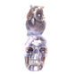 7" Druzy Agate Carved Skull with Owl Sculpture Crystal Quartz Healing