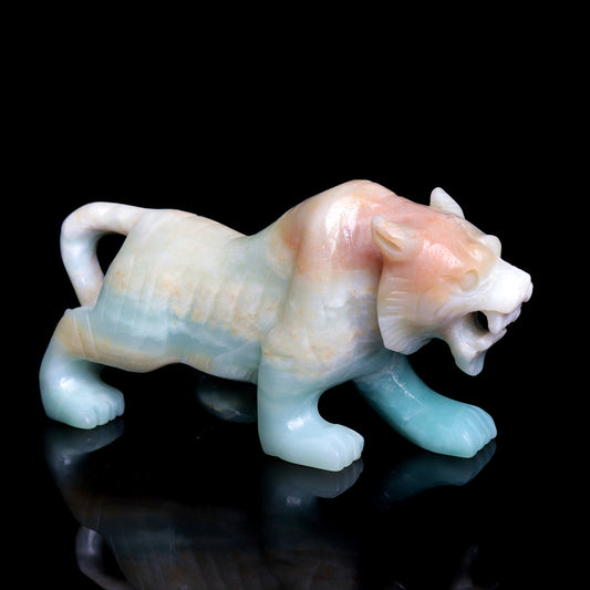 crystal tiger sculpture