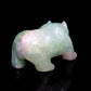 4.5" Caribbean Calcite Carved Bear Figurine Realistic Crystal Healing Quartz