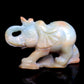 5.5" Amazonite Carved Elephant Figurine Realistic Crystal Healing Quartz Decor