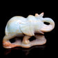 5.5" Amazonite Carved Elephant Figurine Realistic Crystal Healing Quartz Decor
