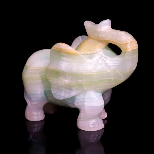 crystal elephant figurine