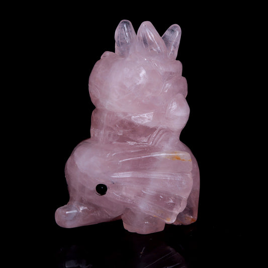 rose quartz elephant