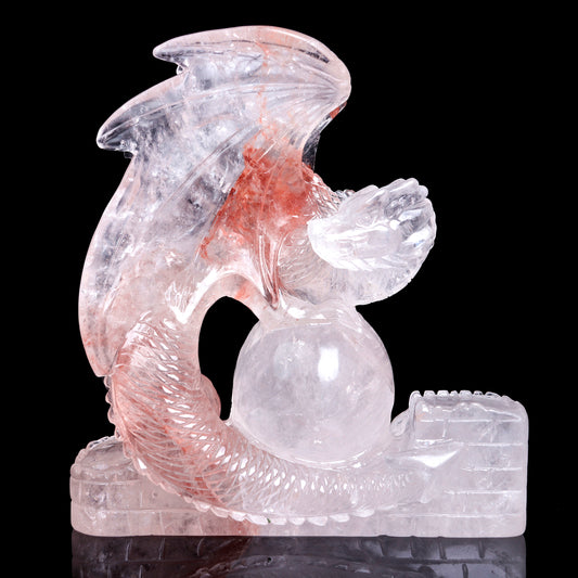 crystal dragon sculpture