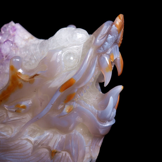 amethyst agate dragon