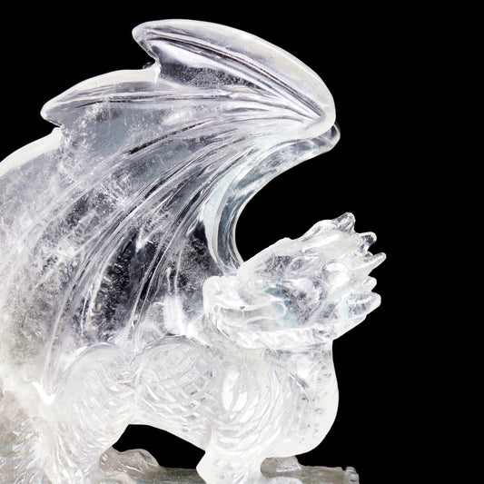 crystal dragon sculpture