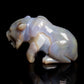 5.5" Druzy Agate Carved Crystal Tiger Figurine Realistic Healing Quartz Decor