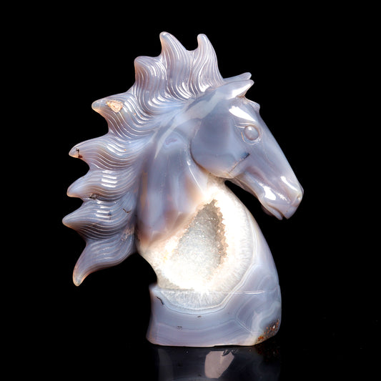 druzy agate horse