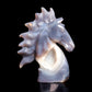 6.5" Druzy Agate Carved Crystal Horse Figurine Realistic Healing Quartz Decor