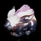 Masterpiece: Amazing 7" Amethyst Geode Agate Carved Crystal Bunny rabbit Sculpture