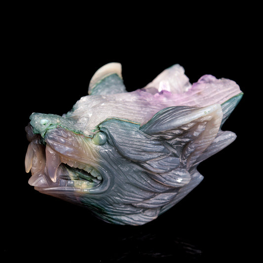 crystal wolf head