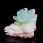 5.2" Caribbean Calcite Carved Frog Figurine Realistic Crystal Healing Quartz