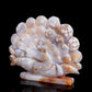 6.5" Flower Agate Crystal Peacock Figurine Realistic Healing Quartz