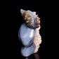 7" Druzy Agate Carved Crystal Wolf Figurine Realistic Healing Quartz Decor