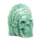 Aventurine skull