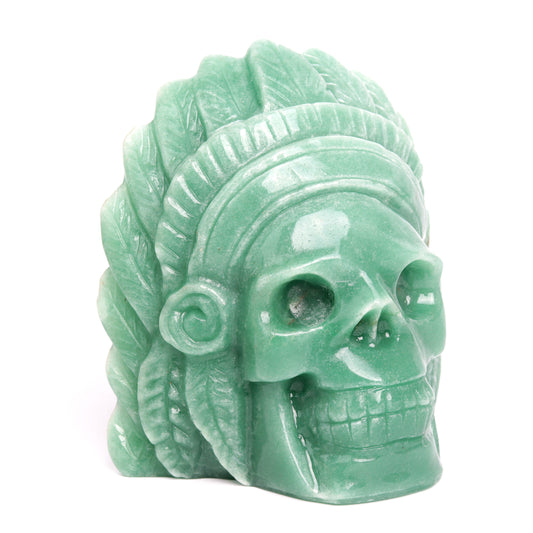 Aventurine skull