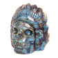 4.5" Labradorite Carved Crystal Indian Skull Sculpture Healing Quartz