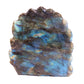 4.5" Labradorite Carved Crystal Indian Skull Sculpture Healing Quartz