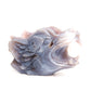 4.5" Amethyst Geode Agate Carved Crystal Wolf Head Figurine Realistic Healing Quartz