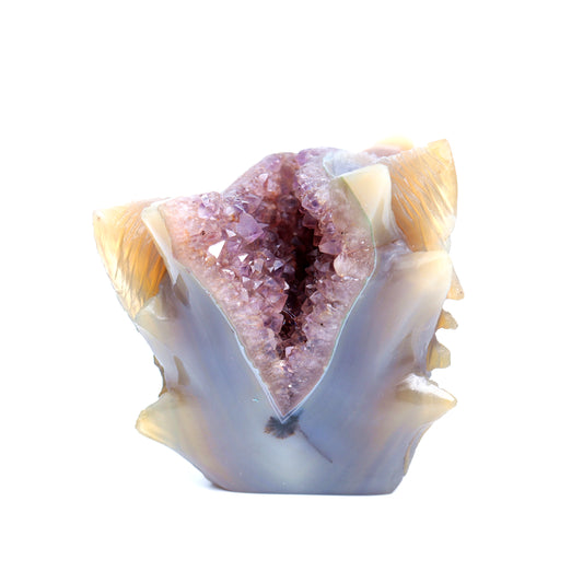 amethyst agate wolf