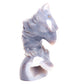 6" Druzy Agate Carved Crystal Eagle Head Figurine Realistic Healing