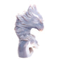 6" Druzy Agate Carved Crystal Eagle Head Figurine Realistic Healing