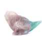 4.2" Fluorite Carved Crystal Bird Figurine Healing Quartz