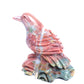 4.3" Ocean Jasper Carved Crystal Bird Figurine Realistic Healing