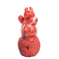 5" Red Jasper Carved Crystal Squirrel Figurine Healing Quartz